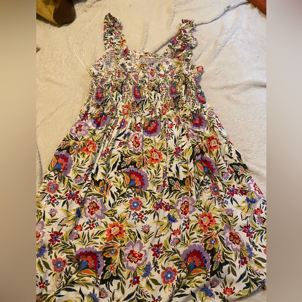 Terra & Sky Multi-Color Floral Dress